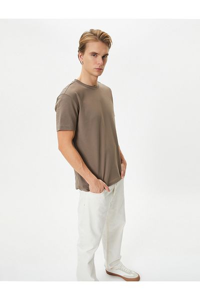 Koton Basic T-Shirt Crew Neck Short Sleeve Cotton