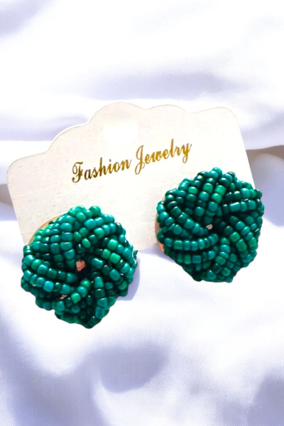 PETEK AKSESUAR BURGU EL YAPIMI BONCUK TASARIM DÜĞME KÜPE