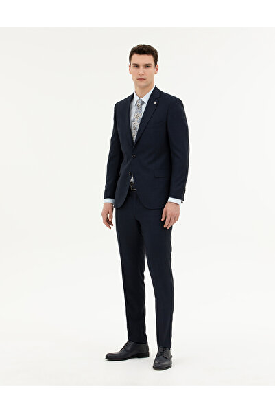 Pierre Cardin Lacivert Ex. Slim Fit Yün Takım Elbise 50285269-VR033