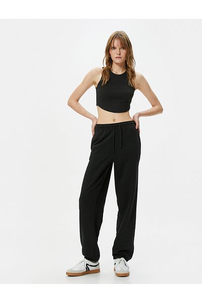 Koton Jogger Sweatpants Lace Up Normal Waist