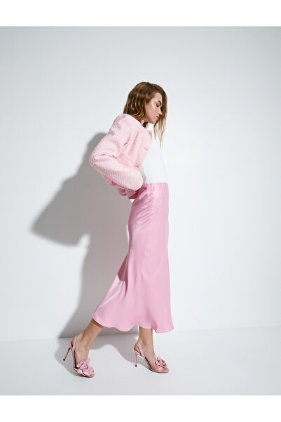 Koton Fustă midi Satin Talie Normală