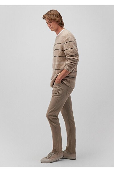 Mavi Jake Black Dark Beige Gabardine Trousers