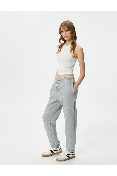 Koton Jogger Sweatpants Lace Up Normal Waist