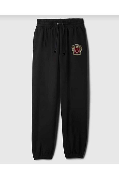 FULL TOLERANCE Turkish Bozkurt Printed Black Sweatshirt and Sweatpants