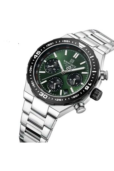 Naviforce Men's Function Wristwatch and Steel Band - 2122