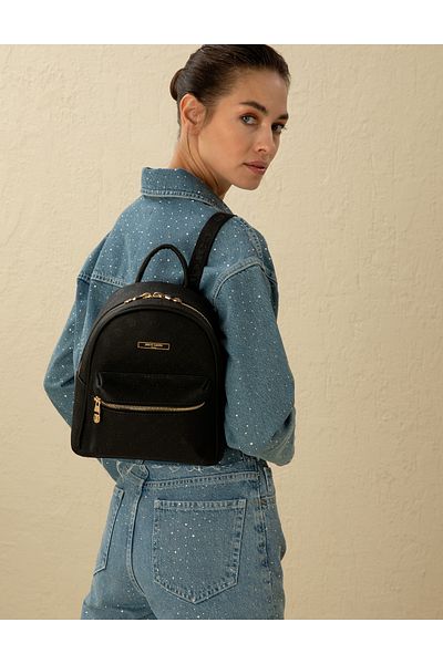 Pierre Cardin Black Backpack 50288182 -Vr046