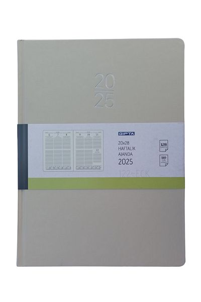 Gıpta Седмичен дневен ред за 2025 г. - 20x28 см, 122 броя