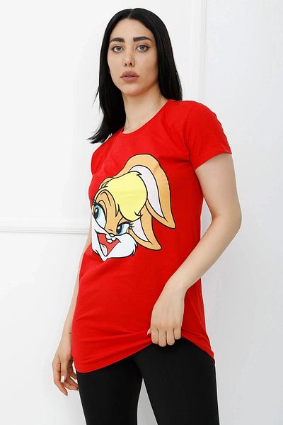 Store Тениска с щампа на червено зайче - 310 623