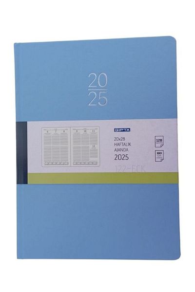 Gıpta Седмичен дневен ред за 2025 г. - 20x28 см, 122 броя