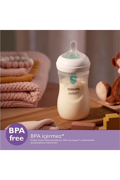 Philips Avent زجاجة أطفال مضادة للمغص من شركة Natural Response Pp، 260 مل، شهر واحد، Scy673/01