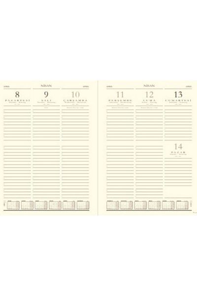 Gıpta 2025 Model Weekly Agenda - 20X28 Cm, 122-Eck