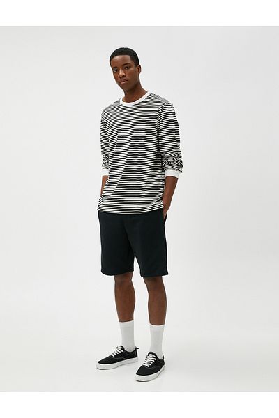 Koton Lace Waist Shorts Slim Fit with Pocket Detail