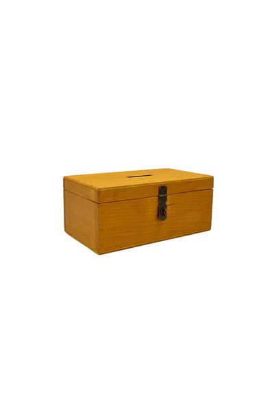t tun's woods Yellow Oak - 25cm X 14cm Beech Wood Tipbox Stake Box Piggy Bank