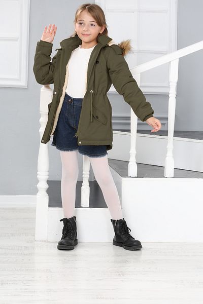 Jannock Girl's Water and Windproof Fur Lined Removable Hooded Coat
