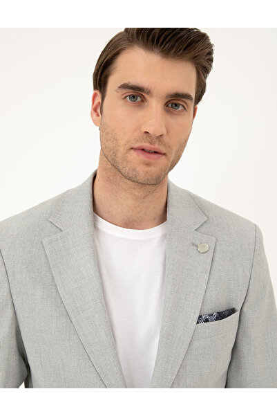 Pierre Cardin Açık Gri Slim Fit Takım Elbise 50288787-VR001