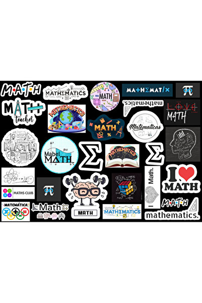 DBTELL Matematik Temalı Sticker Seti (30x20cm)