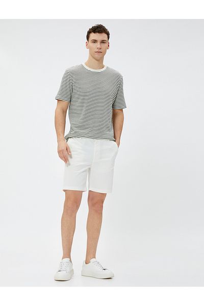 Koton Chino Shorts Tie Waist Pocket Cotton
