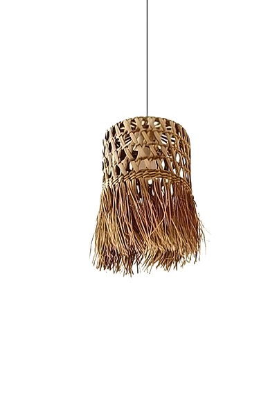 HAKİCİ Natural Wicker Chandelier - Special Production