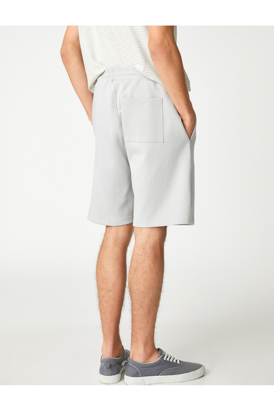 Koton Základní šortky Slim Fit Šití Detailní kapsy Vázané v pase