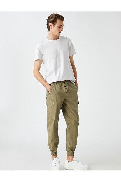Koton Παντελόνι Jogger Cargo με λεπτομέρεια στην τσέπη με δαντέλα