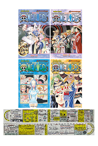 Gerekli Şeyler Yayıncılık One Piece 21-22-23-24. Ciltler Manga Seti + Mat. Öğ...