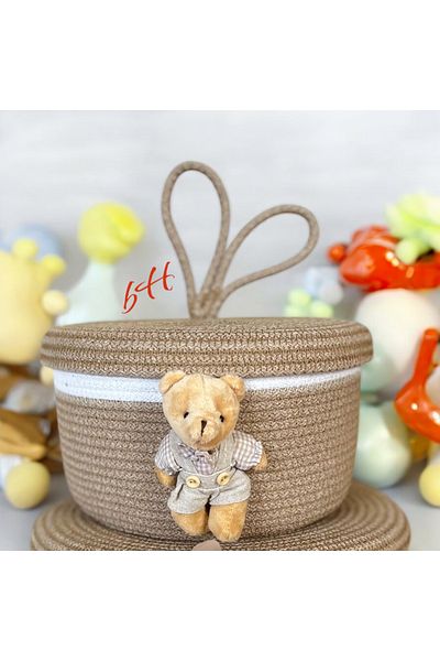 Bohemahomedecor Baby-Child Room Basket Organizer Toy Basket Decorative Gift Basket