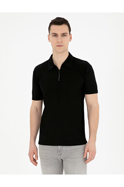 Pierre Cardin Siyah Slim Fit Tişört 50288915-VR046