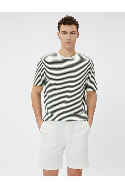 Koton Chino Shorts Tie Waist Pocket Cotton