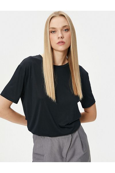 Koton Crew Neck Basic Cotton Short Sleeve T-Shirt