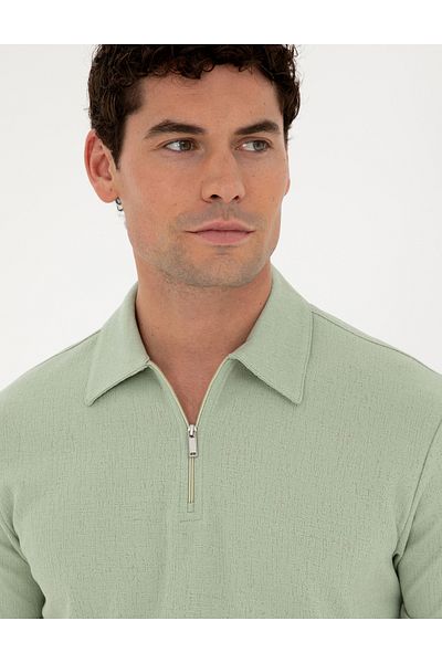 Pierre Cardin Πράσινο μπλουζάκι Slim Fit - 50288915-VR016