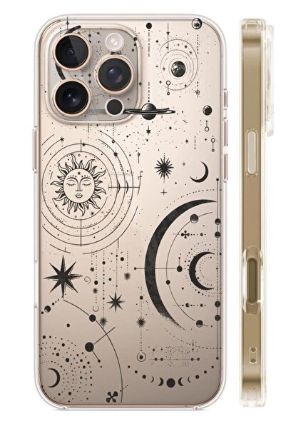 3GEN CASE حافظة سيليكون شفافة منقوشة متوافقة مع هاتف 16 Pro Max