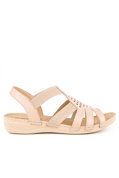 Muya Amanda Women's Sandals - Anatomical Sole, Cream Color