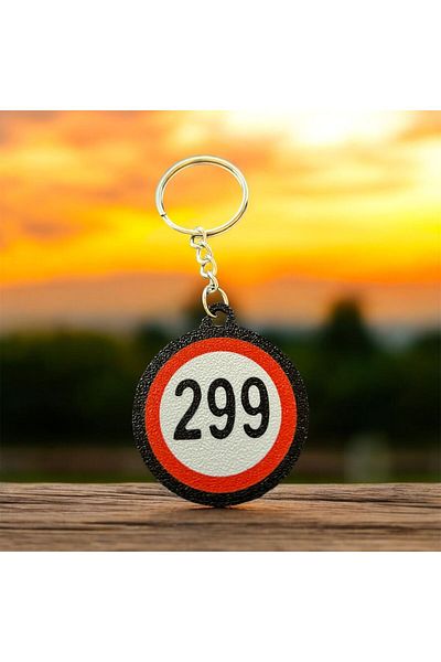 3D 299 Motorcycle Keychain
