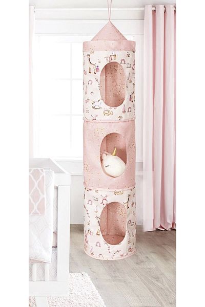 Astra Market Baby Organizer with 3 Compartments - Handy Organizer, Multi-Purpose Pink Box (Lisinya)