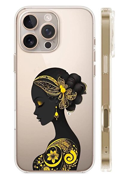 3GEN CASE غطاء سيليكون شفاف بنمط متوافق مع آيفون 16 برو ماكس