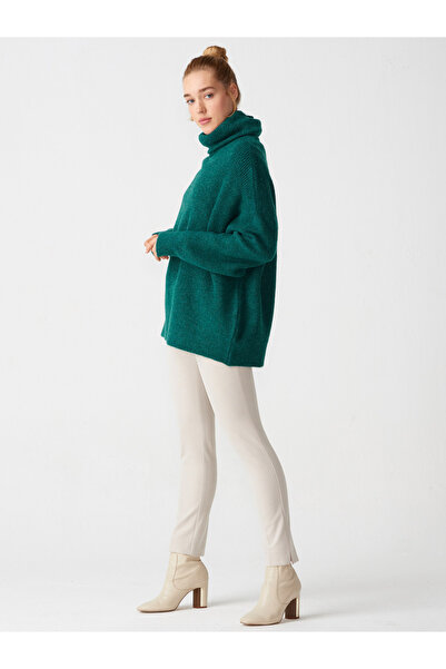 Dilvin 2268 Φαρδύ πουλόβερ-σμαραγδί