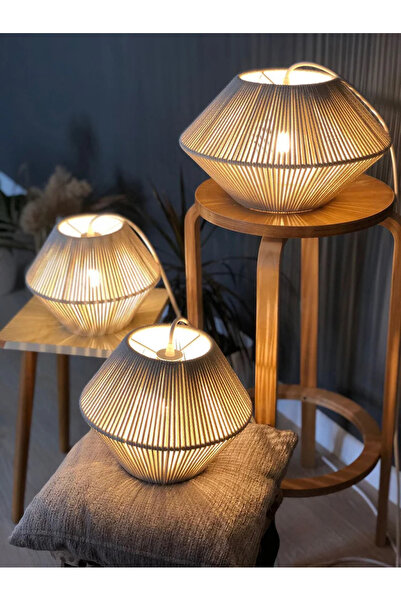 Genel Markalar Asılı Fener Başlığı, Minimalist tarzda Sarkıt, Boho aydınlatma, Benzersiz El Yapımı Abajur