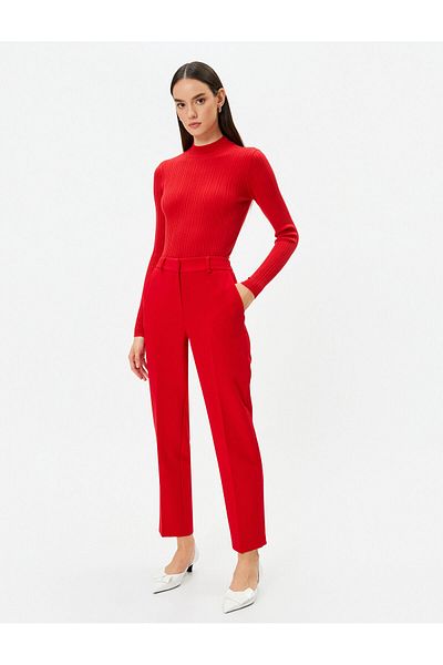 Koton Pocket Detailed Fabric Cigarette Pants
