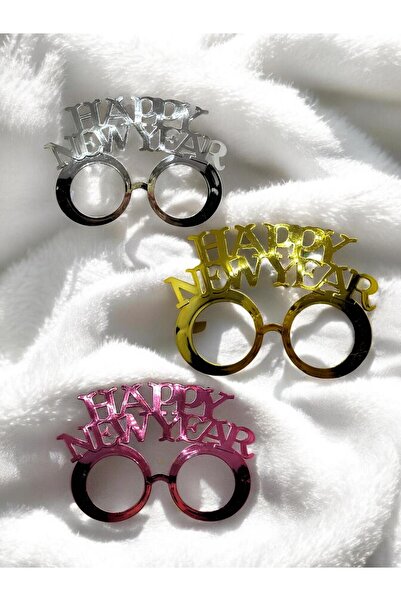 Lapidaria 2 Adet Happy New Year Yılbaşı Parti Gözlüğü