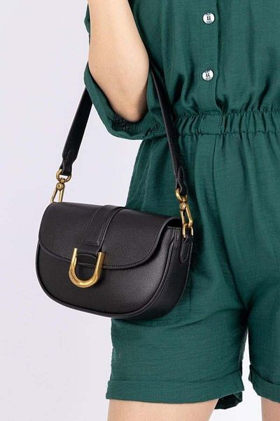 David Jones Black Women's Shoulder Bag - With Strap