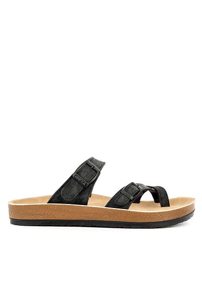 Muya Papuci Anny Nubuck Black pentru dama - Talpa anatomica