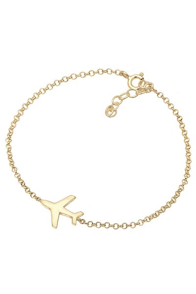ELLI Damenarmband – Flugzeug-Reise-Wasserzeichen aus 925er Sterlingsilber