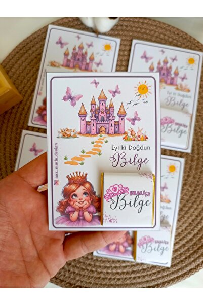 Naz Mutlu Design 50 Adet Isme Özel Doğum Günü Çikolatası, Bebek Mevlüdü Çikol...