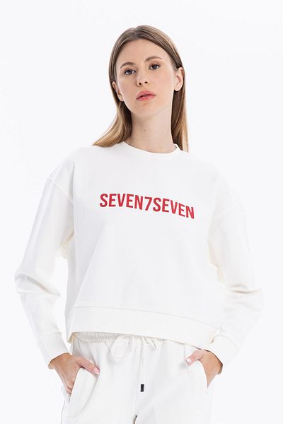 GMG FIRENZE Crew Neck Numerology Printed Women's Sweatshirt