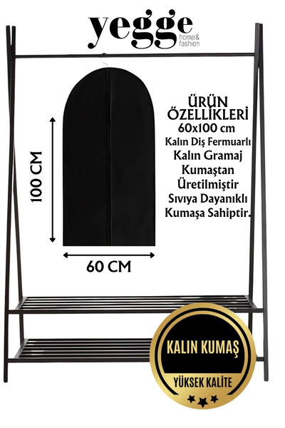 YEGGE 10 Adet Takım Elbise Kılıfı, Kıyafet, Elbise Koruma Taşıma Kılıfı, Beyaz Gamboç , Elbise Hurcu