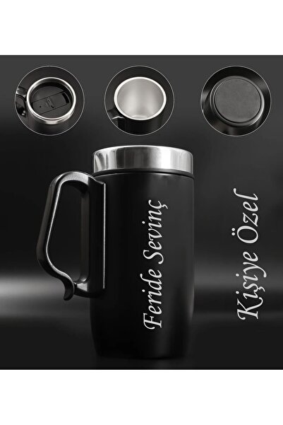 Genel Markalar Kişiye Özel 280 ML Kulplu Çelik Bardak Termos