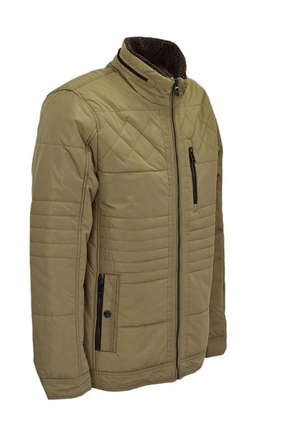 DYNAMO Men's Lapel Sheepskin Sports Coat M3300 Bgl-St04009