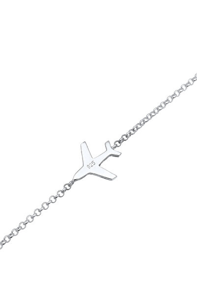 ELLI Dámský náramek s motivem letadla a cestování, filigrán, ze sterlingového stříbra 925