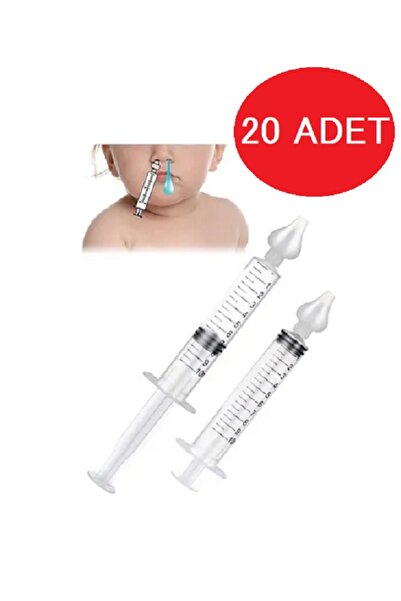 BekLife Burun Yıkama Kiti 20 Adet Şırıngalı Burun Aspiratörü Bebek Burun Temi...