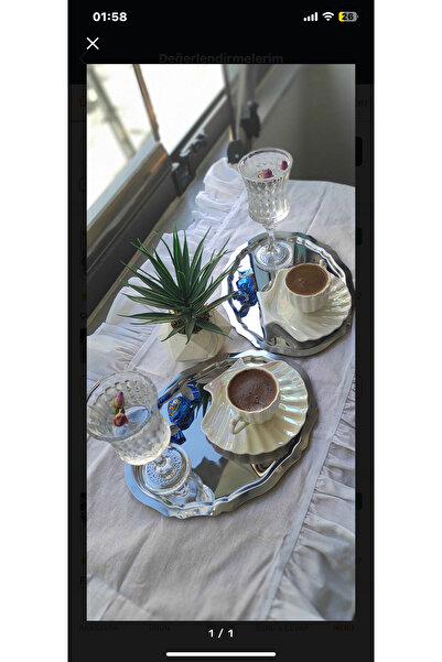 Elzemm store PASLANMAZ ÇELİK 2 ADET OVAL MODEL SUNUM TEPSİSİ 25 CM